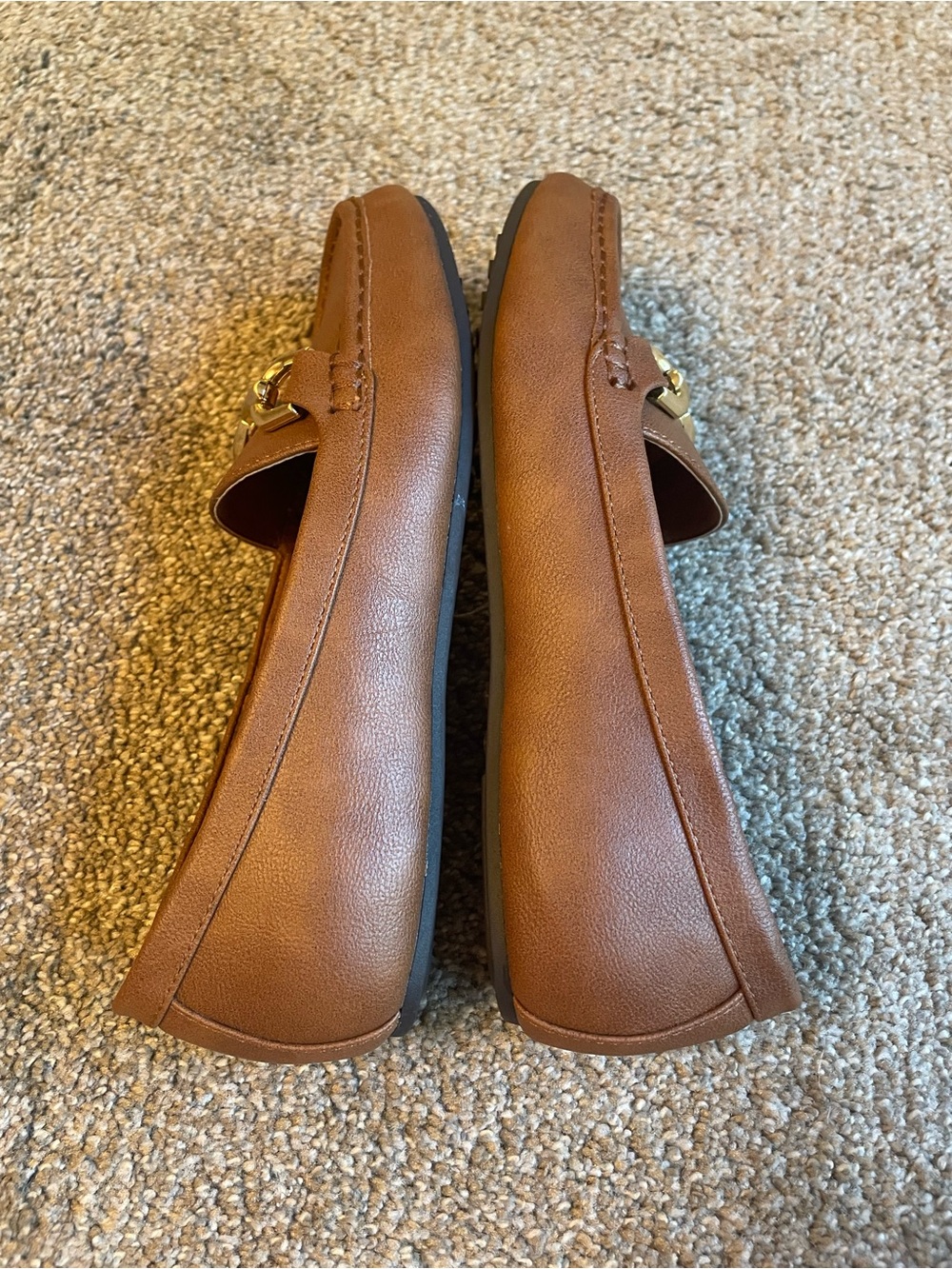 AEROSOLES Women’s Tan Leather Horsebit Slip-On Loafers Size 6.5 NWOB - Picture 4 of 7
